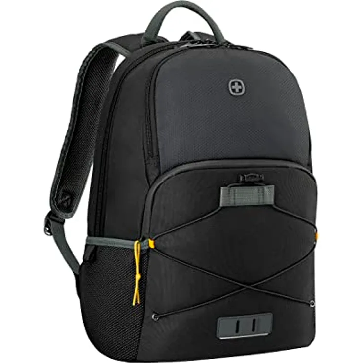 Wenger Trayl Business-Rucksack, 45 cm mit Laptopfach, gravity black, 100% Polyester, 34 cm x 20 cm x 45 cm