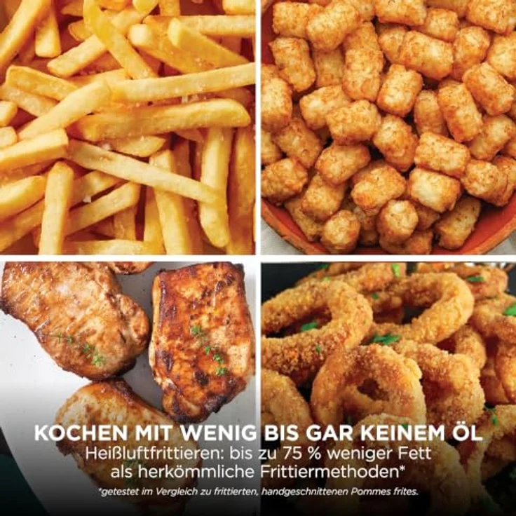 NINJA Double Stack XL-Heißluftfritteuse SL451EUSD, 9,5 L, 6 Funktionen, Steingold, mit Smart Cook System und 2 unabhängigen Schubladen – Bild 14