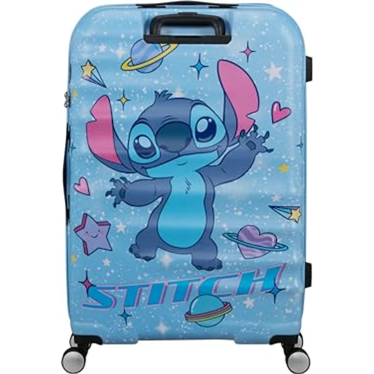 American Tourister Wavebreaker Disney 4 Rollen Trolley, 67 cm, blau, 100% ABS, 44 cm x 26 cm – Bild 4