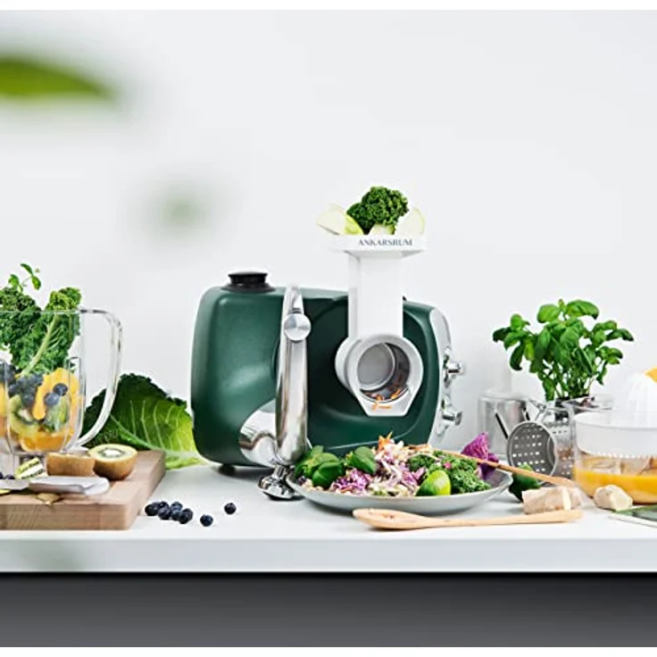 ANKARSRUM Go-Green Package Zubehör Set, kompatibel mit Assistent N24-N30, inkl. Gemüseschneider, Mixbehälter aus Tritan, Zitruspresse – Bild 2
