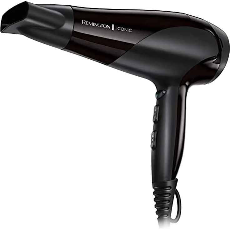 Remington Haartrockner Ionen (2200W, Ionenpflege-Keramik-Ring: schonendes Styling & gleichmäßige Wärmeverteilung, 3 Heiz- & 2 separate Gebläsestufen + Abkühlstufe, 2 Aufsätze) D3198 [Amazon Exklusiv] – Bild 3