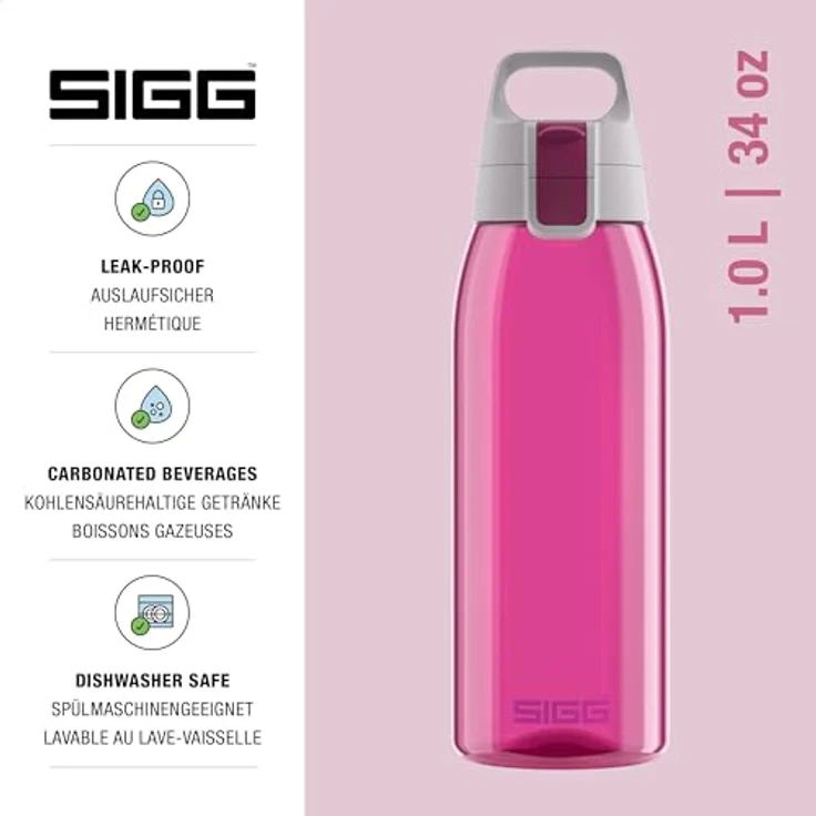 SIGG Trinkflasche TOTAL COLOR Berry 1L, beere – Bild 3
