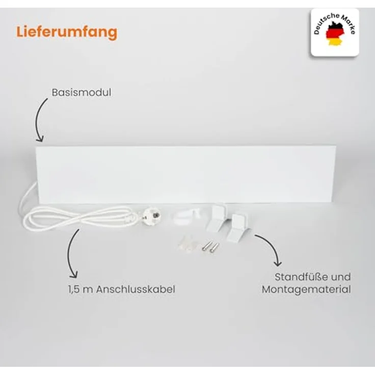 Dalsys Anti-Schimmel-Heizung 60W, Infrarotheizung für Wand & Bad, 12 x 60 x 1,3 cm, chemiefreier Schimmelentferner, IP44-zertifiziert – Bild 3
