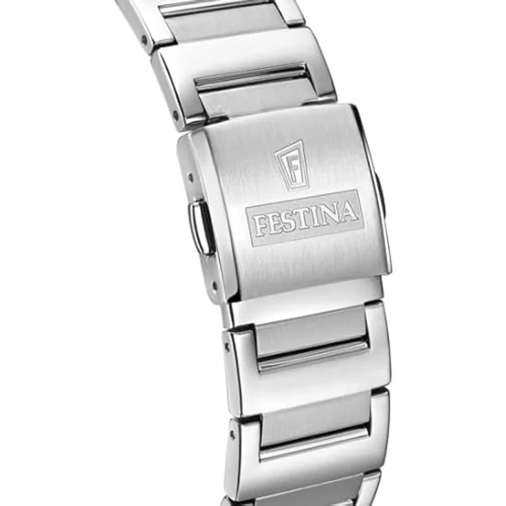 Festina F20677/4 Herren Uhr, Edelstahl Armband, schwarz/silber, 5 bar wasserdicht, 40,5mm – Bild 2