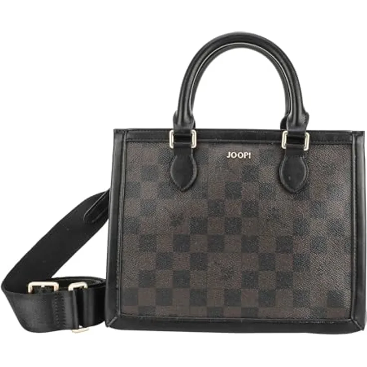 JOOP! Cortina Piazza Aurelia LHZ Shopper, Handtasche aus logogeprägtem Kunstleder, braun, 36.5 x 16.5 x 27 cm