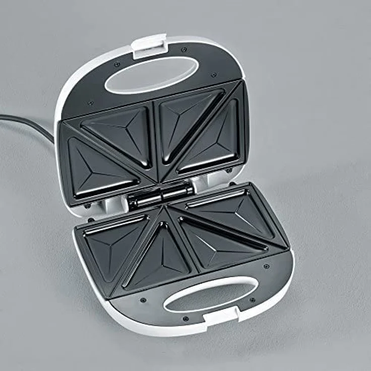 SEVERIN Sandwich-Toaster, Sandwichplatte, 600 W, SA 2971, Weiß – Bild 3