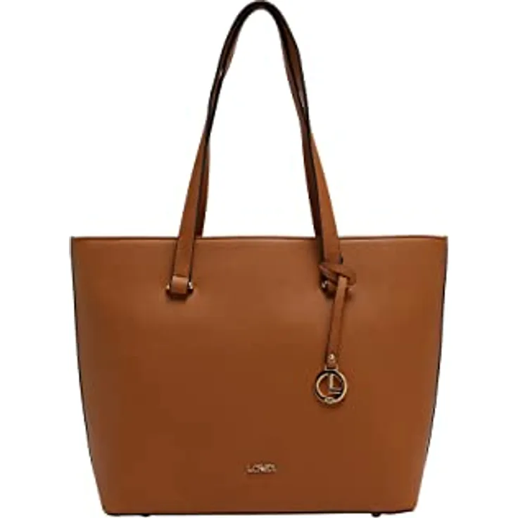 L.Credi Filippa Shopper Tasche 40 cm, braun, 100% Polyurethan, 40 x 12 x 29 cm