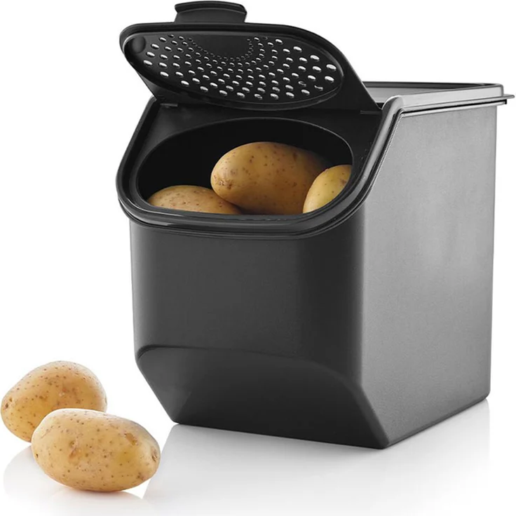 MediaShop Tupperware PotatoSmart 8,3L, Innovativer Kartoffelbehälter mit Belüftungsschlitzen für optimale Frische und stapelbares Design