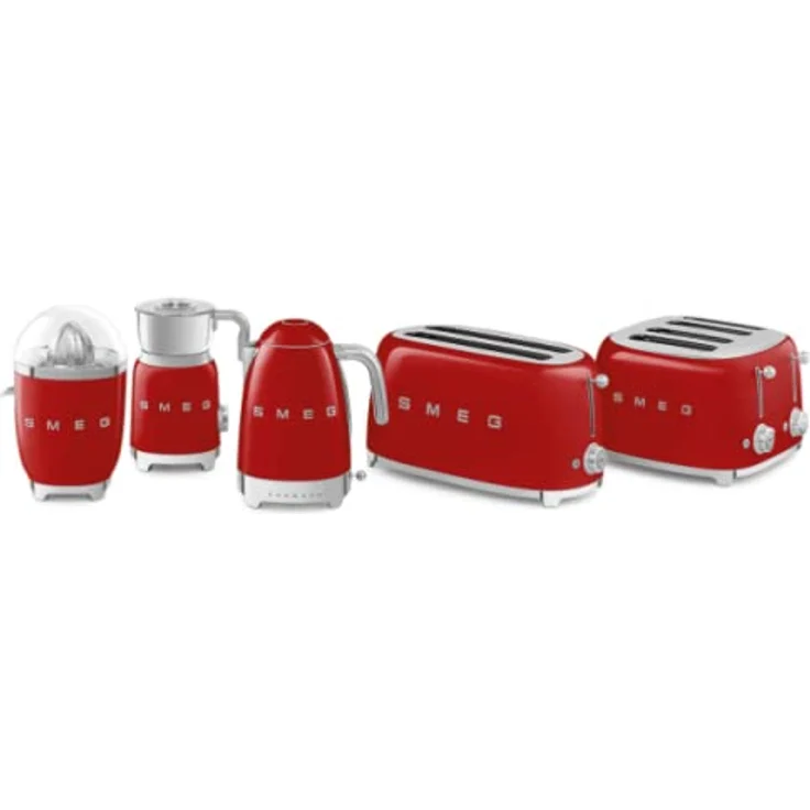 Smeg CJF01RDEU Zitruspresse, 70W, Edelstahl, rot,, Serie: CJF01 – Bild 4