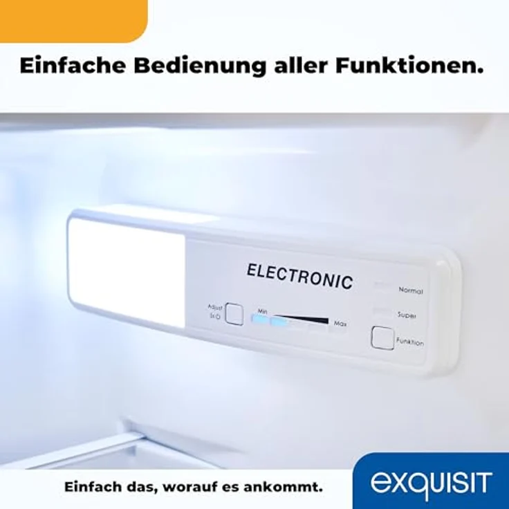 Exquisit Einbau-Kühlschrank EKS201-4-E-040E, 181 L, 4*-Gefrieren, Alarm, Weiß – Bild 8