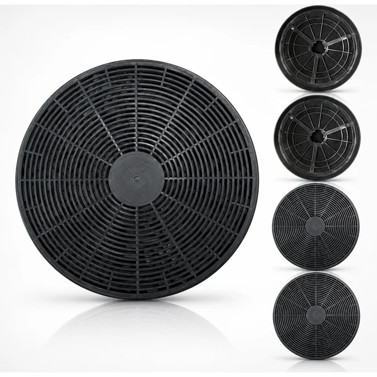 Shengruili Aktivkohlefilter KF573 für Dunstabzugshaube, 4er Set, hohe Adsorption und einfache Installation, kompatibel mit NEG15-ATB/ATS/ATW