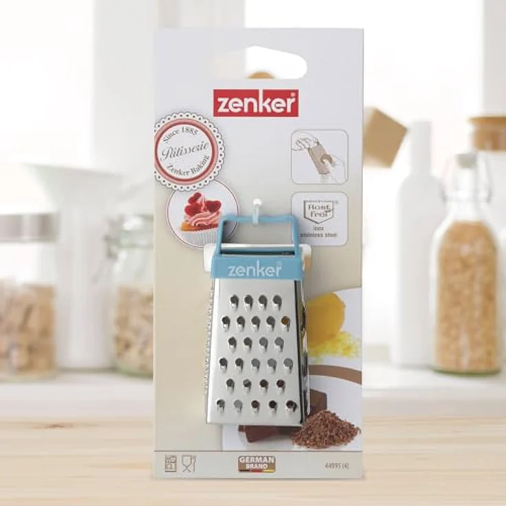 Zenker 44995 INOX Mini Vierkantreibe 7,5x3,7x2,8cm aus ABS-Edelstahl, Kunststoff, Sky-Silber – Bild 7
