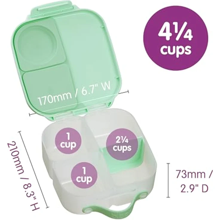 B.Box Batman Lunch Box, Pausenbox für Kinder, sturzfest, BPA-frei, mittel – Bild 3