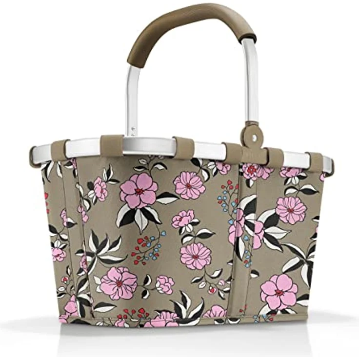 reisenthel carrybag garden taupe – Stabiler Einkaufskorb mit viel Stauraum und praktischer Innentasche – Elegantes und wasserabweisendes Design – Bild 1