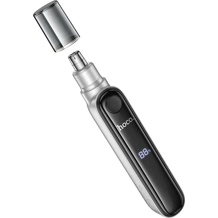 Hoco Elektrischer Nasentrimmer HP33 mit LED-Displayanzeige 400 mAh 5650 U/min in Silber