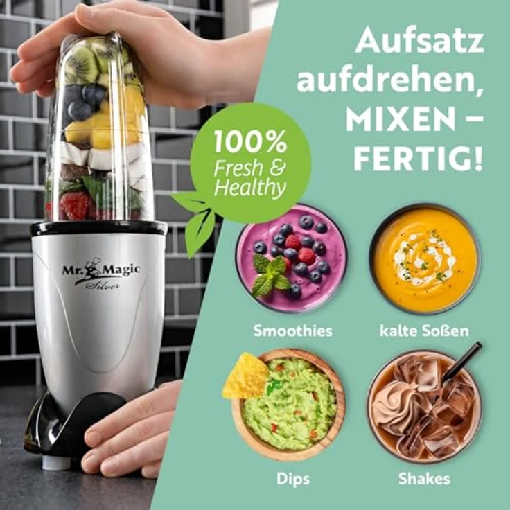 Mr.Magic 4389 Standmixer, 400W, 0,5L, Kunststoff – Bild 5