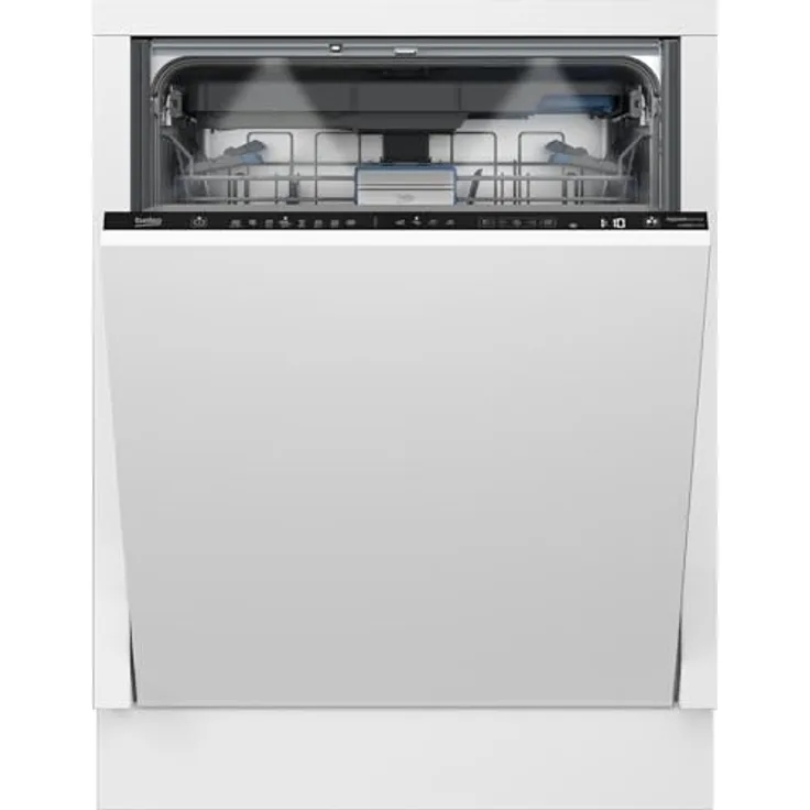 Beko BDIN38552P, Voll integrierter Geschirrspüler, 60 cm, schwarz, 15 Maßgedecke, 40 dB, 8 Programme, Water-Safe-Funktion
