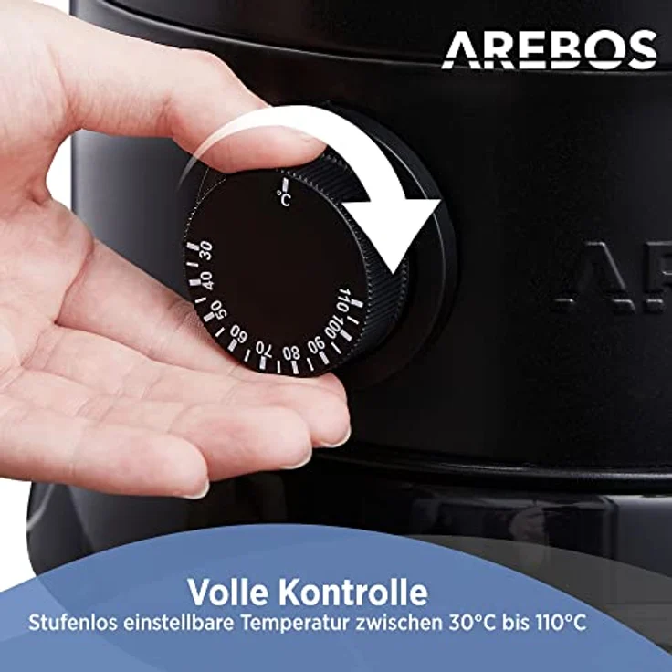 Arebos Glühweinkocher & Einkochautomat AR-HE-GKE88S, 8,8 L, Temperatureinstellung 30-110°C, Überhitzungsschutz, Edelstahl – Bild 5