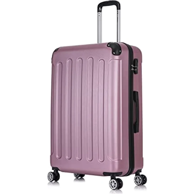 Flexot® Flex-2045 Koffer XL, Rosa Zwillingsrollen Hartschale - Leicht & stabil, elastische Oberfläche, 16 Farben zur Auswahl – Bild 2