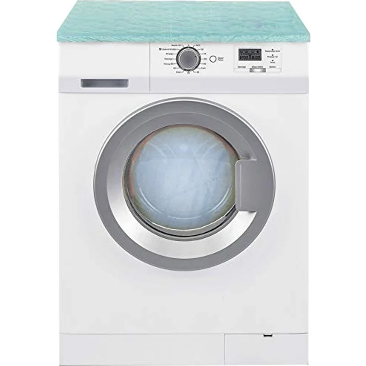 Brandsseller Waschmaschinenbezug & Trocknerbezug 60x60 cm, gepolsterter Schonbezug mit Gummizug - Türkis, strapazierfähiges Material, waschbar bei 40 °C – Bild 3