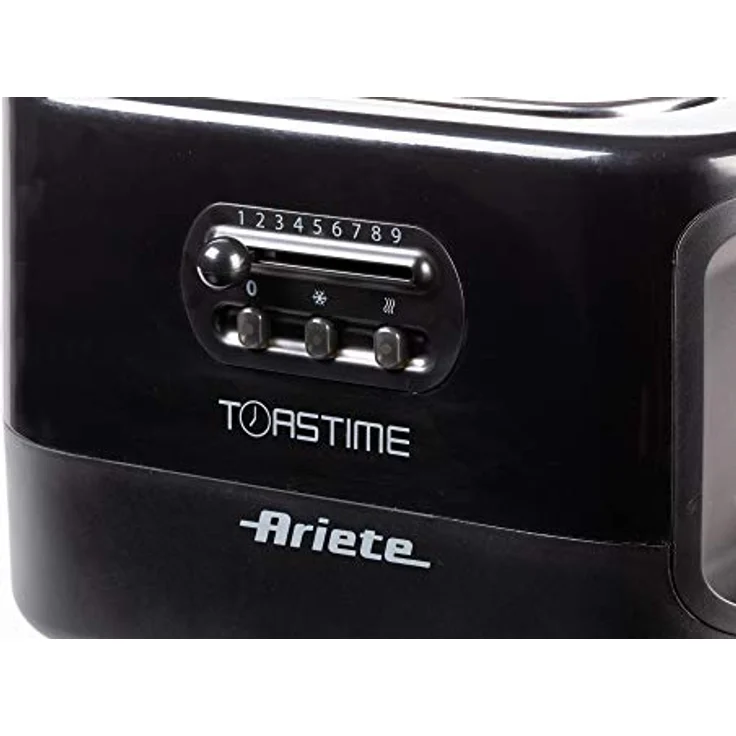 Ariete 159 Toastime Toaster 2 Scheiben mit Zange, Krümelschublade Schwarz – Bild 9