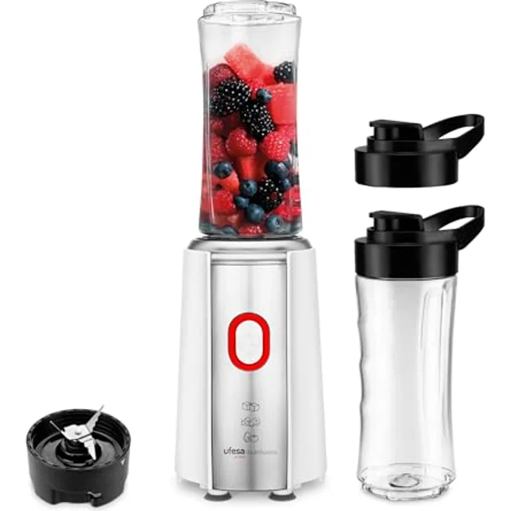 Ufesa Standmixer NUTRIFUSION 1200W 500 ml, Weiß Schwarz, abnehmbare Kanne, 2 Geschwindigkeitsstufen – Bild 1