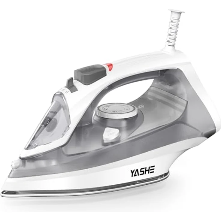 YASHE 2300W Dampfbügeleisen mit Antihaft Bügelsohle, 300ml Wassertank, 25 g/min Dampfleistung, 150 g/min Dampfstoß, Selbstreinigung, Anti-Kalk & Tropf-Stopp-Funktion – Bild 1