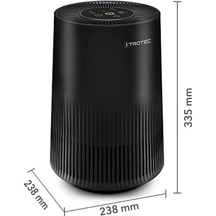 TROTEC AirgoClean 11 E, Luftreiniger mit HEPA Filter für Allergiker, 99,97% Partikelreduktion, geeignet für Räume bis 15 m², energieeffizient, 3 Gebläsestufen, leise im Betrieb – Bild 3