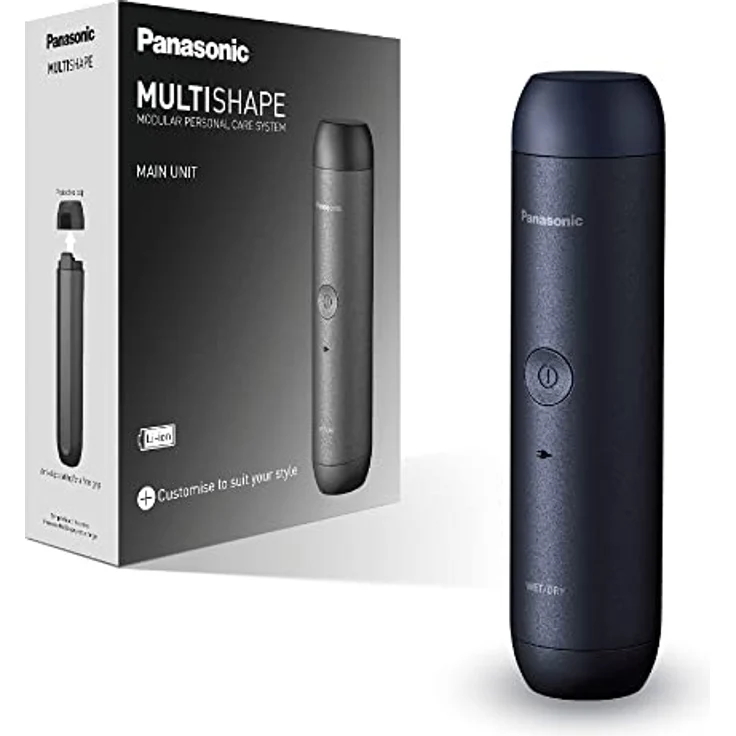 Panasonic MULTISHAPE modulares Körperpflege-System ER-CBL1, Hauptgerät für Bart-/Körper-/Haar- und Nasen-/Ohren-/Augenbrauentrimmer, 3-Klingen-Rasierer, Zahnbürste mit wiederaufladbarem Li-Ionen-Akku – Bild 1
