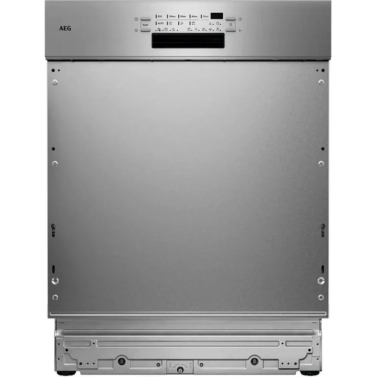 AEG GT8200A2SGM, teilintegrierter Geschirrspüler 60cm mit SatelliteClean® Pro, EasyFlex Plus Körben und AirDry Technologie, Edelstahl
