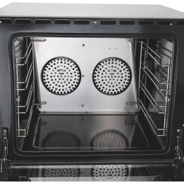 GastroHero Heißluftofen ECO 4 Bleche, Edelstahl, Umluftofen für Gastronomie, 62 Liter, 230 V, Temperaturbereich bis 300°C – Bild 4