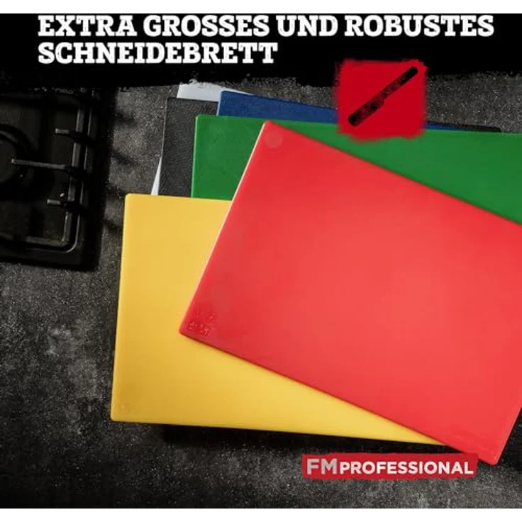 FMprofessional Schneidebrett Blau, Hygienisches Küchenbrett für Fisch, Großformat 45 x 30 cm, spülmaschinengeeignet – Bild 8