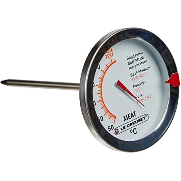 Le Creuset Fleischthermometer, Celsius, Metall, 98100200000100