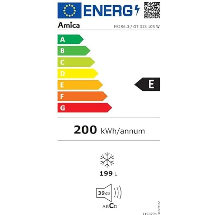 Amica GT 313 105 W Gefriertruhe, freistehend, Energieklasse E – Bild 11