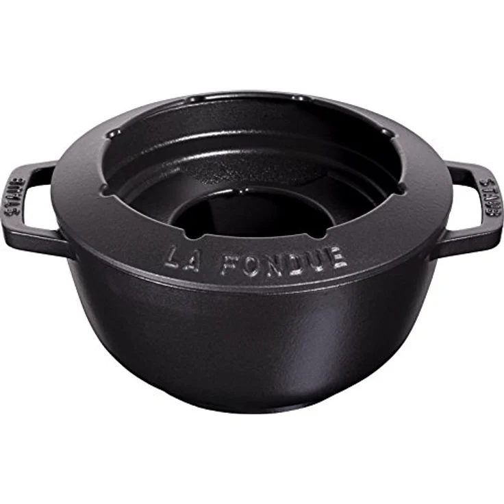 Staub 14002023 Fondue-Set, Induktionsgeeignet, Gusseisen, Schwarz – Bild 6