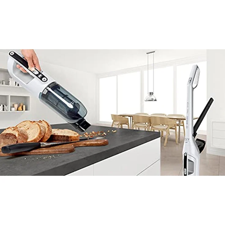 Bosch Serie 4 BBH32551 Staubsauger-elektrischer Besen Staubbeutel Metallisch, Weiß 0,4 l - Staubsauger & elektrische Besen (Staubbeutel, Metallisch, Weiß, 0,4 l, Trocken, Filterung, Batterie-Akku) – Bild 6