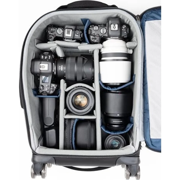 Think Tank Derby Roller V2.0 Fototrolley - Für Objektive oder Zubehör, Erfüllt Handgepäckbestimmungen, passend für MacBook Pro und iPad Pro, Regenhaube inklusive – Bild 2