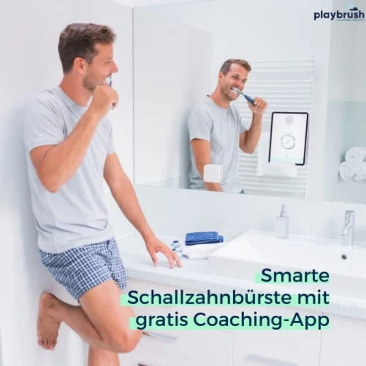 Playbrush Smart One coral, Schalltechnologie, 3 Reinigungsprogramme – Bild 5