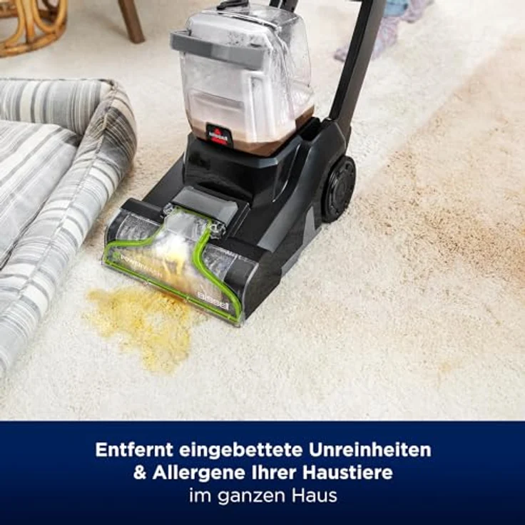 Bissell PowerWash™ Pet Teppichreiniger 3878N, 600W, Dual-Tank, beutellos, 600 W, reinigt Haustierflecken auf Teppichboden, Polster, Treppe – Bild 3