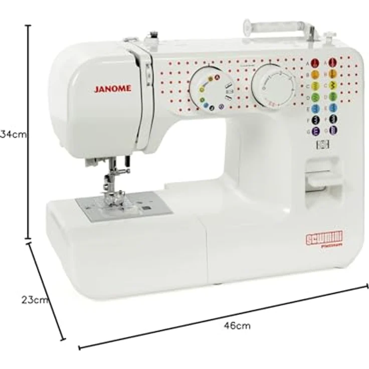 Janome SewMini Platinum Nähmaschine, weiß – Bild 6