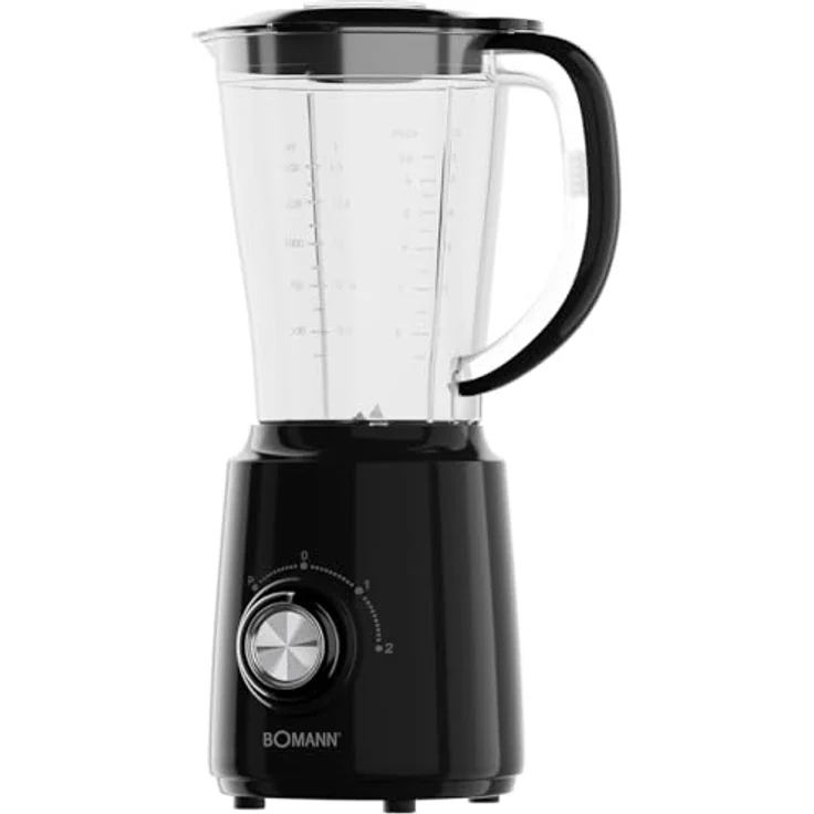 Bomann® UM 6091 CB Standmixer 500W, 1,5L BPA-freier Mixer mit Edelstahlmesser, Ice-Crush Funktion, 4 Geschwindigkeitsstufen und Nachfüllöffnung – Bild 9