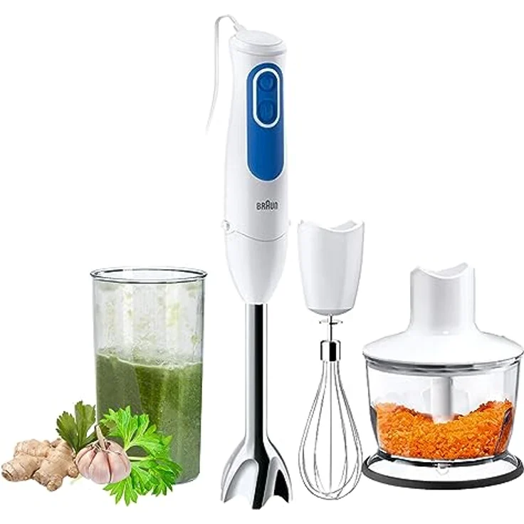 Braun Stabmixer, 700 W, Einfache Steuerung der Geschwindigkeit, so dass es den Mixer mit einer Hand bedienen kann – Bild 2