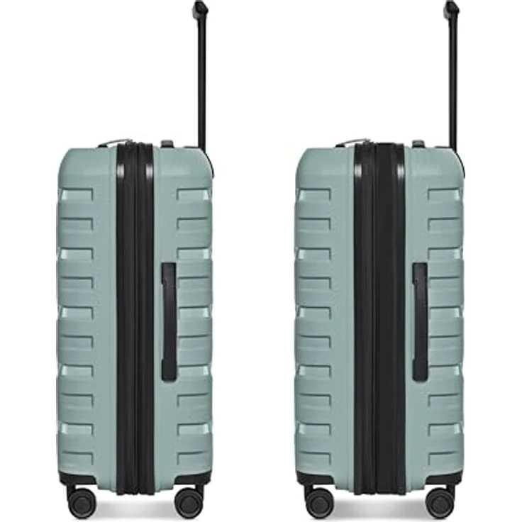 Smartbox Koffer Set 3-teilig Erweiterbar, Hartschalen Reisekoffer S M L aus leichtem Polypropylen, 360° Doppelrollen, TSA Schloss, Kofferset für Handgepäck & Check-in (Edition 01) – Bild 3
