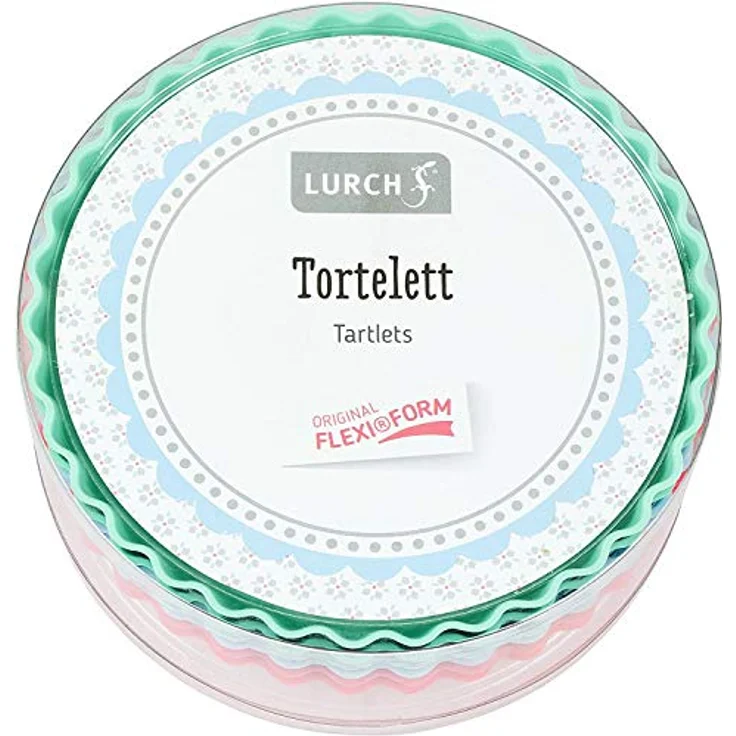 Lurch 83016 Flexi Form Tortelett 6er Set, Silikon, mehrfarbig, 12 x 12 x 2 cm – Bild 5