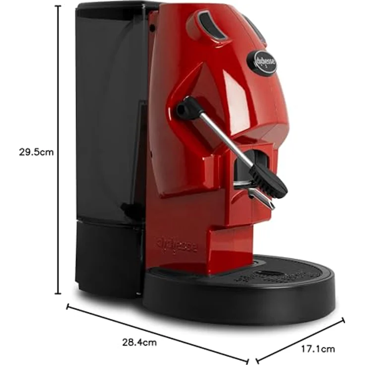 Didiesse Kaffeepadmaschine Baby Frog rosso, E.S.E.-Pad-Maschine, 1,5 Liter Wassertank, 15 bar Druck, rot – Bild 6
