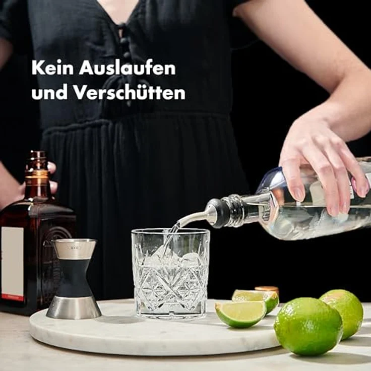 OXO Stahlausgießer, präzises Gießen aus Edelstahl für Cocktails, tropfenfrei – Bild 4