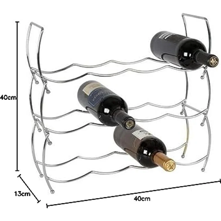 Elegantes Weinregal aus Metall. 3 Elemente im Set. – Bild 5