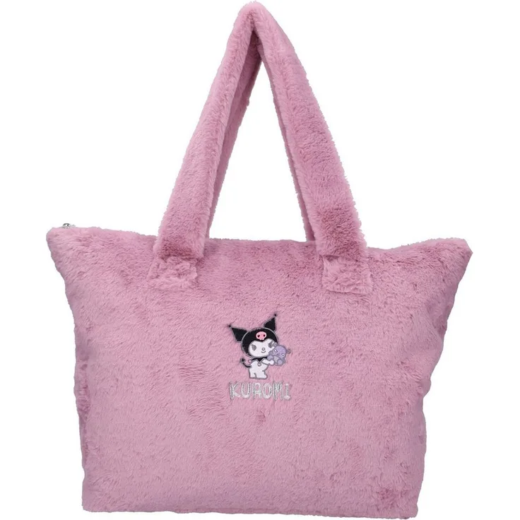 Vadobag Shopper Sanrio Kuromi, lila Tasche der Head In The Clouds Kollektion, geräumig mit 21,5 l Volumen, 32×48×14 cm