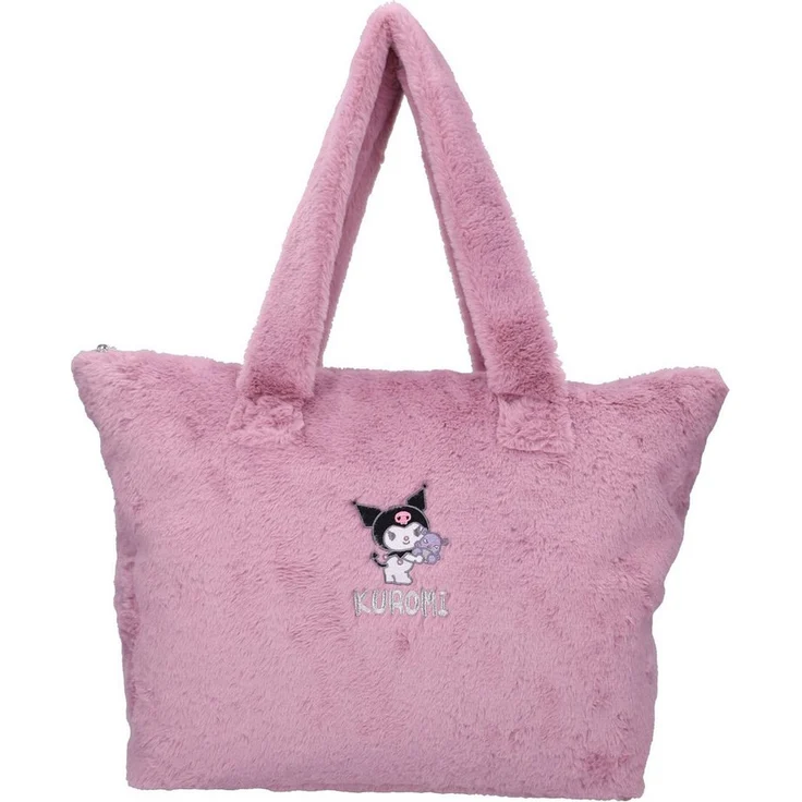 Vadobag Shopper Sanrio Kuromi, lila Tasche der Head In The Clouds Kollektion, geräumig mit 21,5 l Volumen, 32×48×14 cm