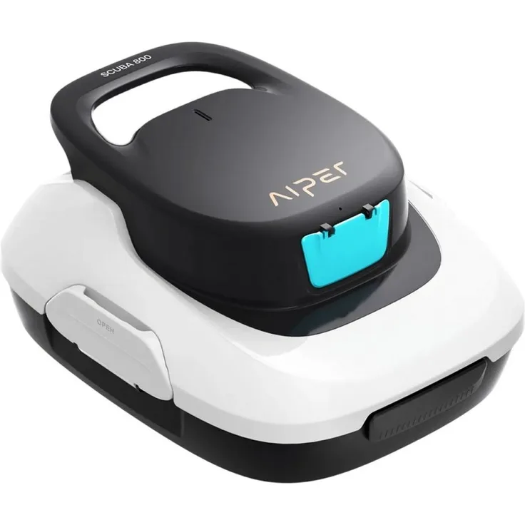 Aiper Wischroboter AIPER Scuba 800 Poolroboter für effiziente Reinigung, Weiß, Komplett kabelloses Design.